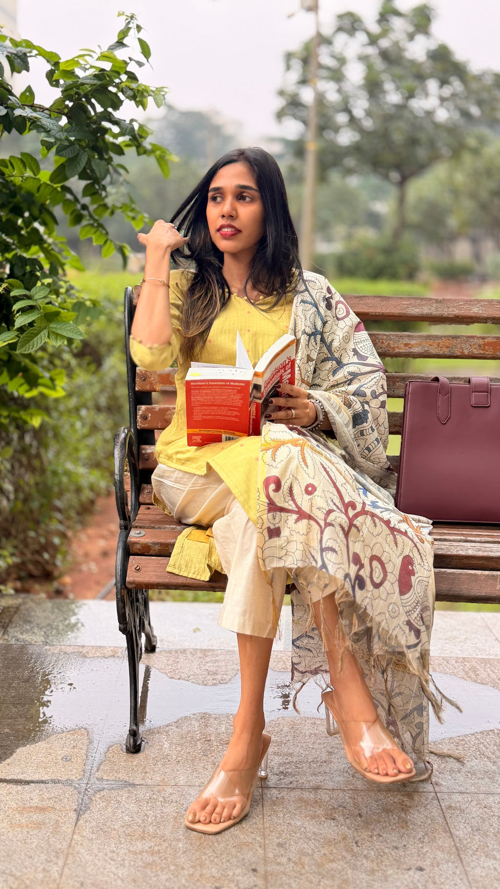 Lilly pastel green Kurthi set (with lining )