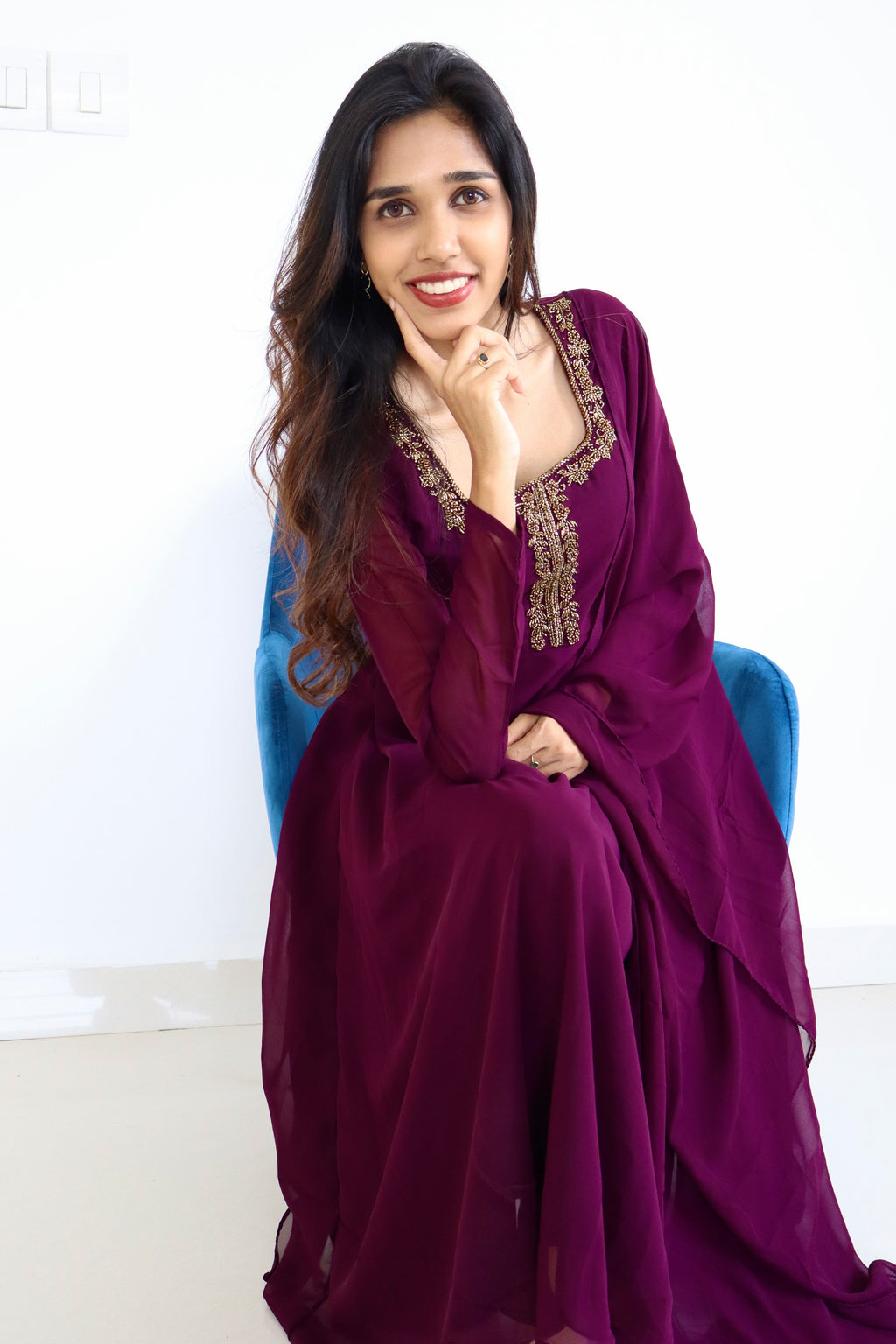 RIVA ANARKALI AND DUPPATTA
