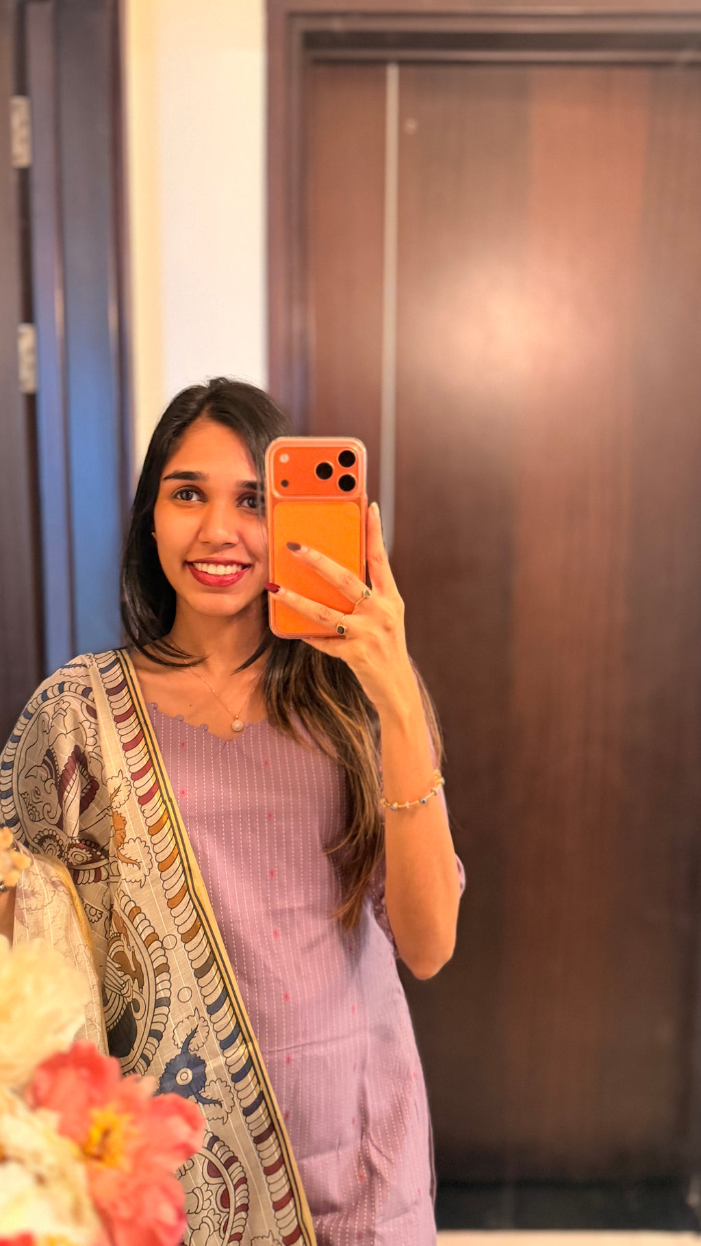 Lilly lavender Kurthi set (with lining )