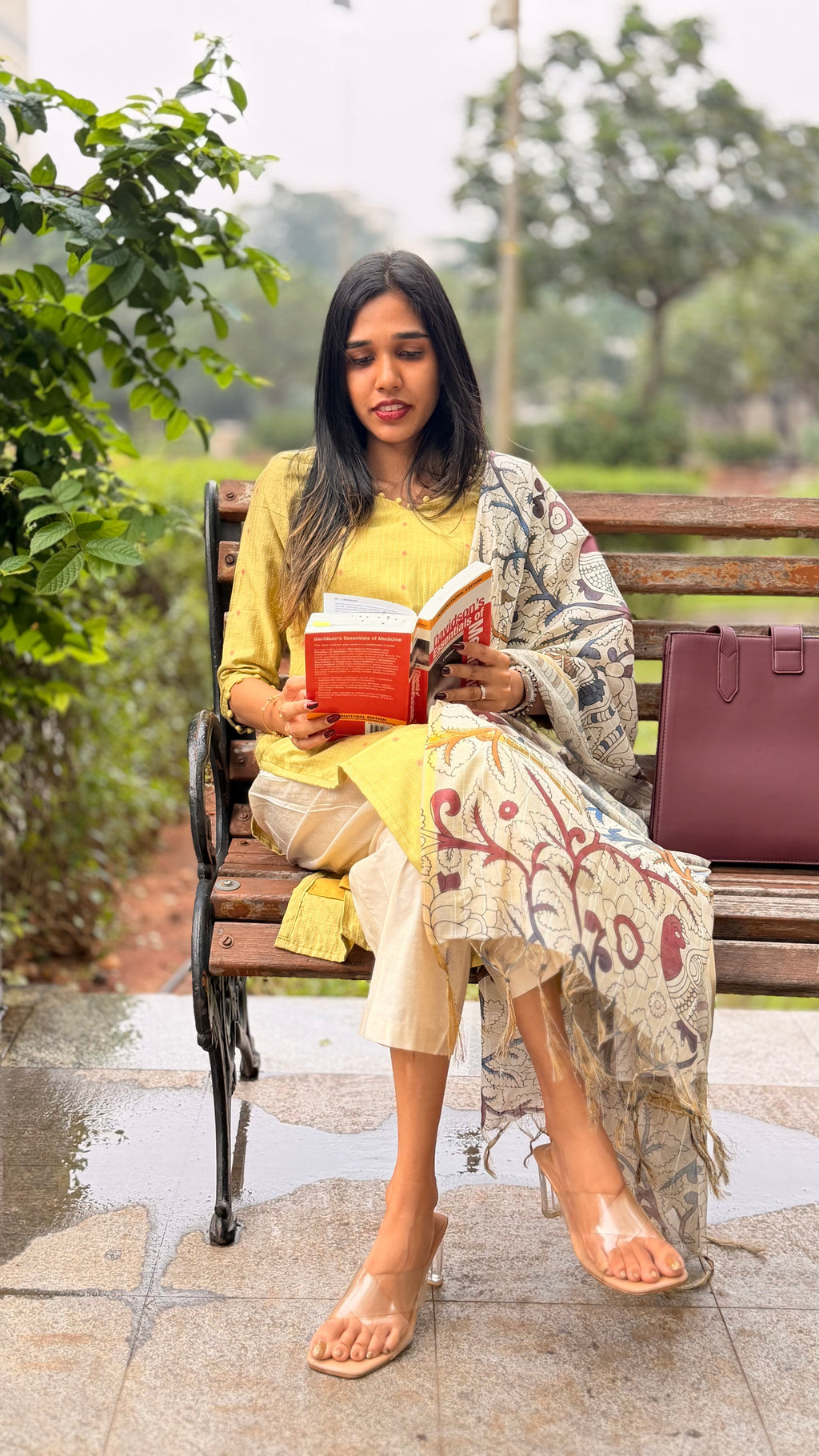 Lilly pastel green Kurthi set (with lining )