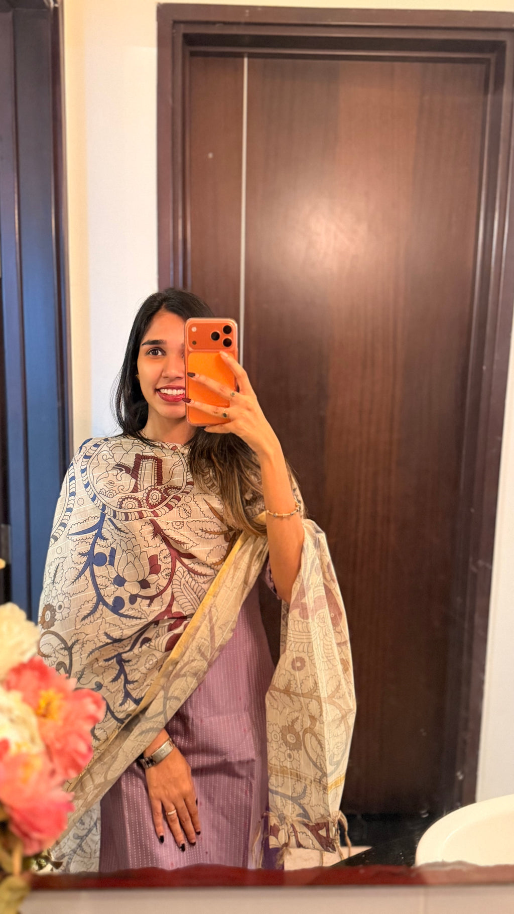 Lilly lavender Kurthi set (with lining )