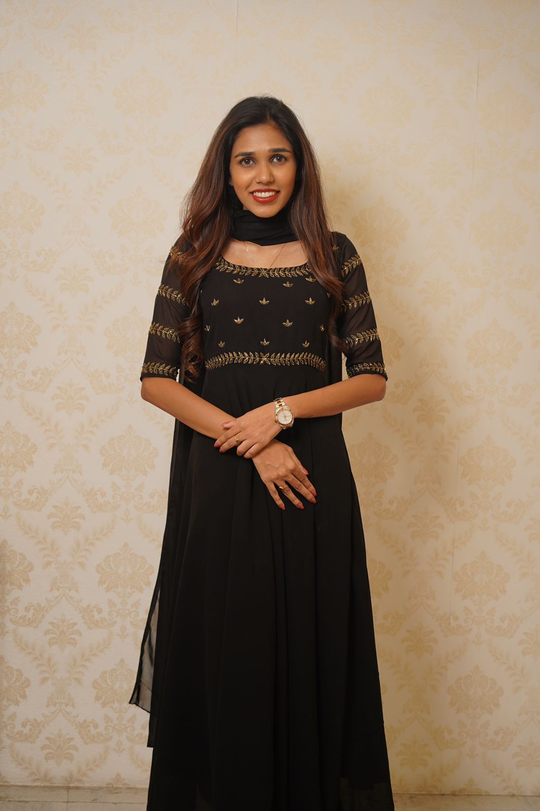 Ameya - GEORGETTE ANARKALI WITH DUPPATTA