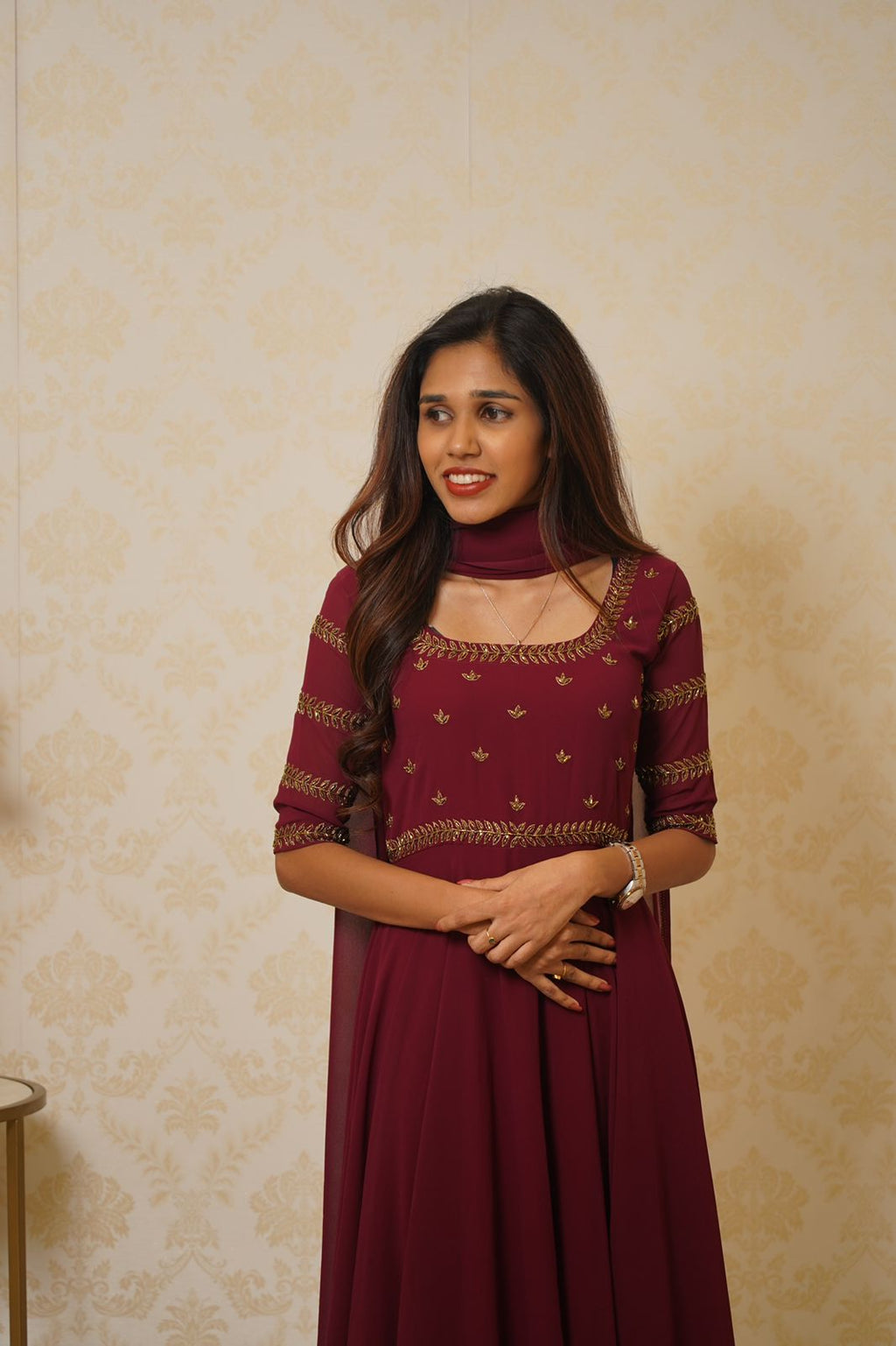 Ameya - GEORGETTE ANARKALI WITH DUPPATTA