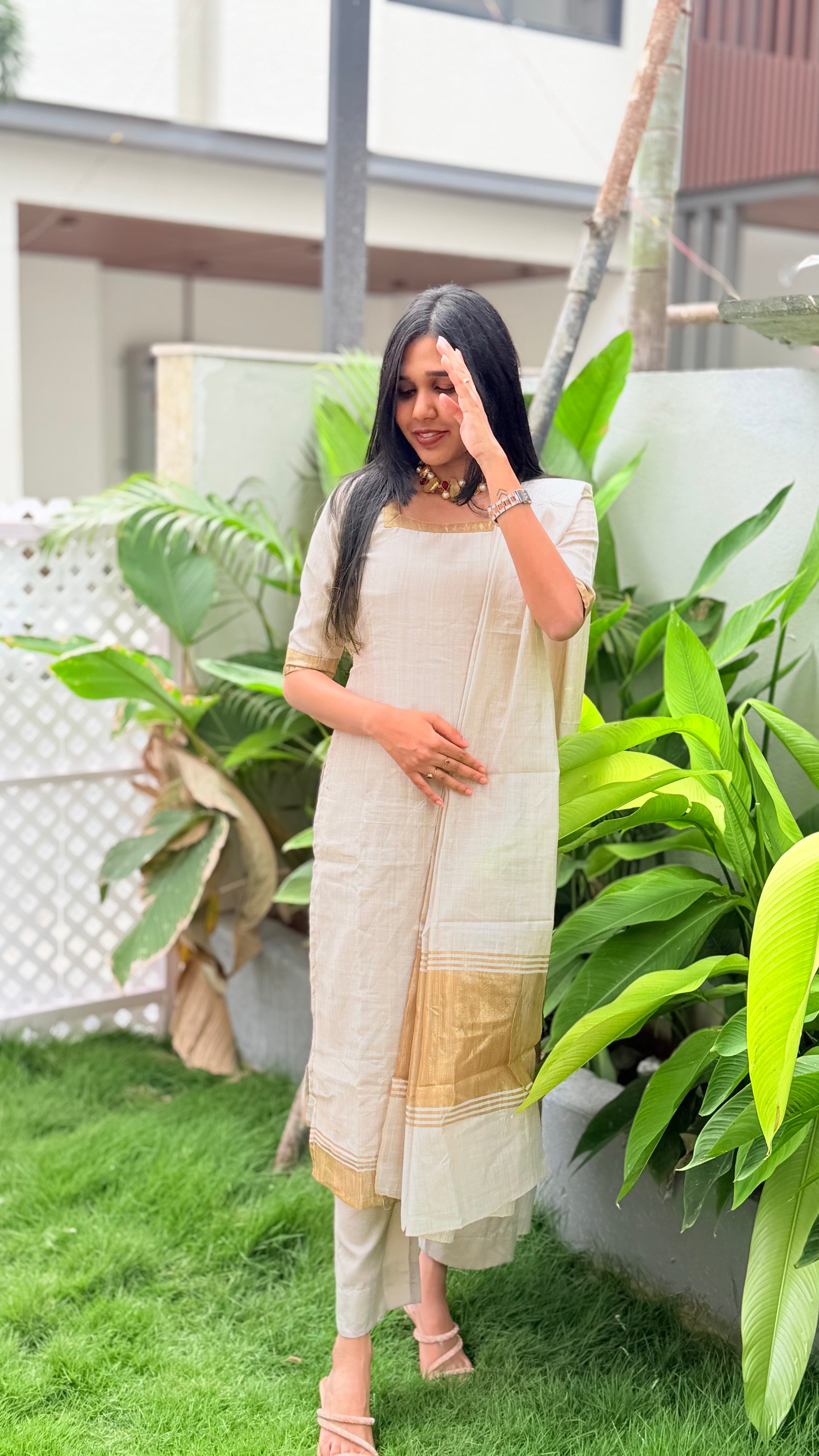 MALAR Onam special salwar suit set