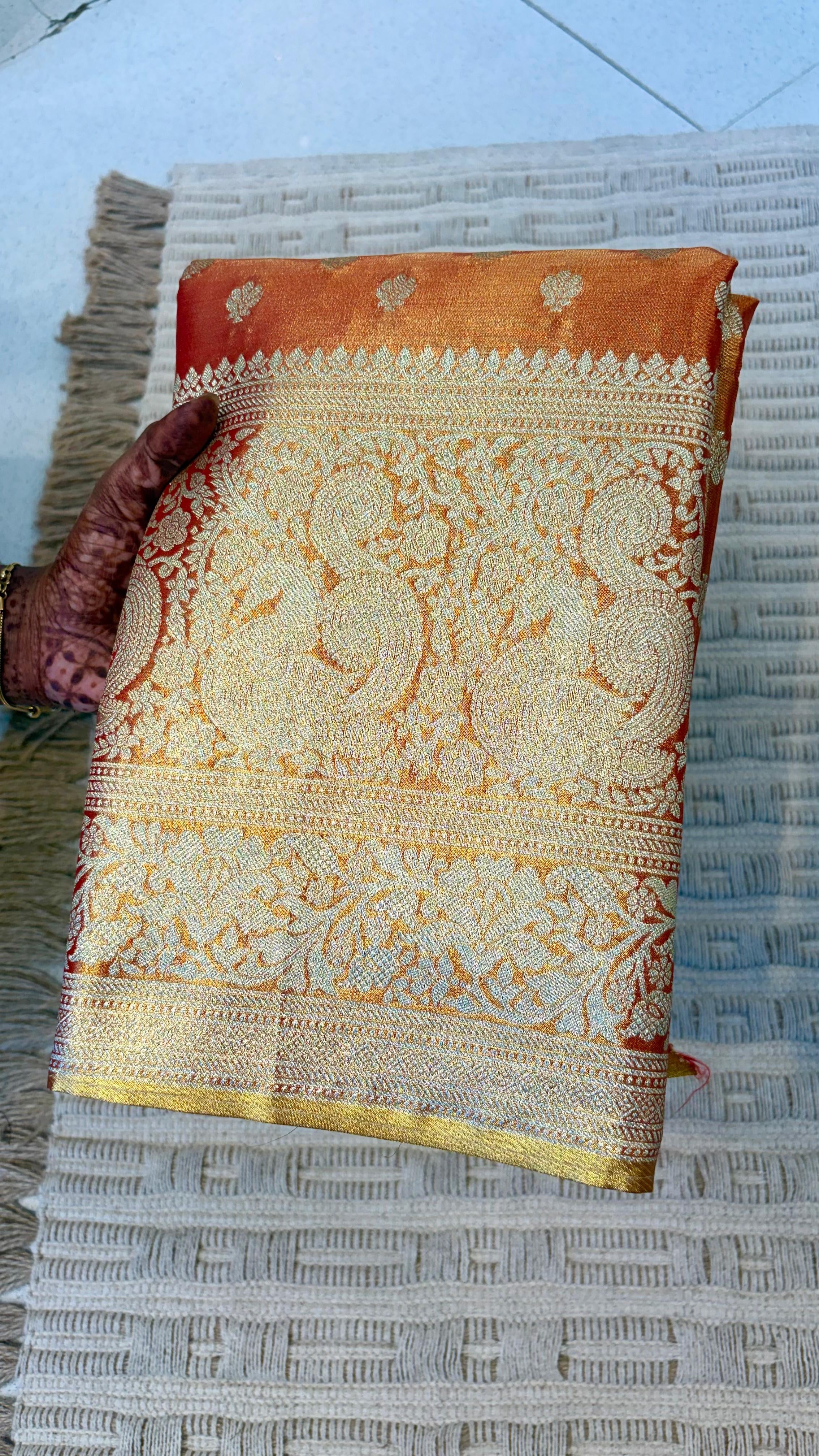 Luxe edition tissue sarees SLS103