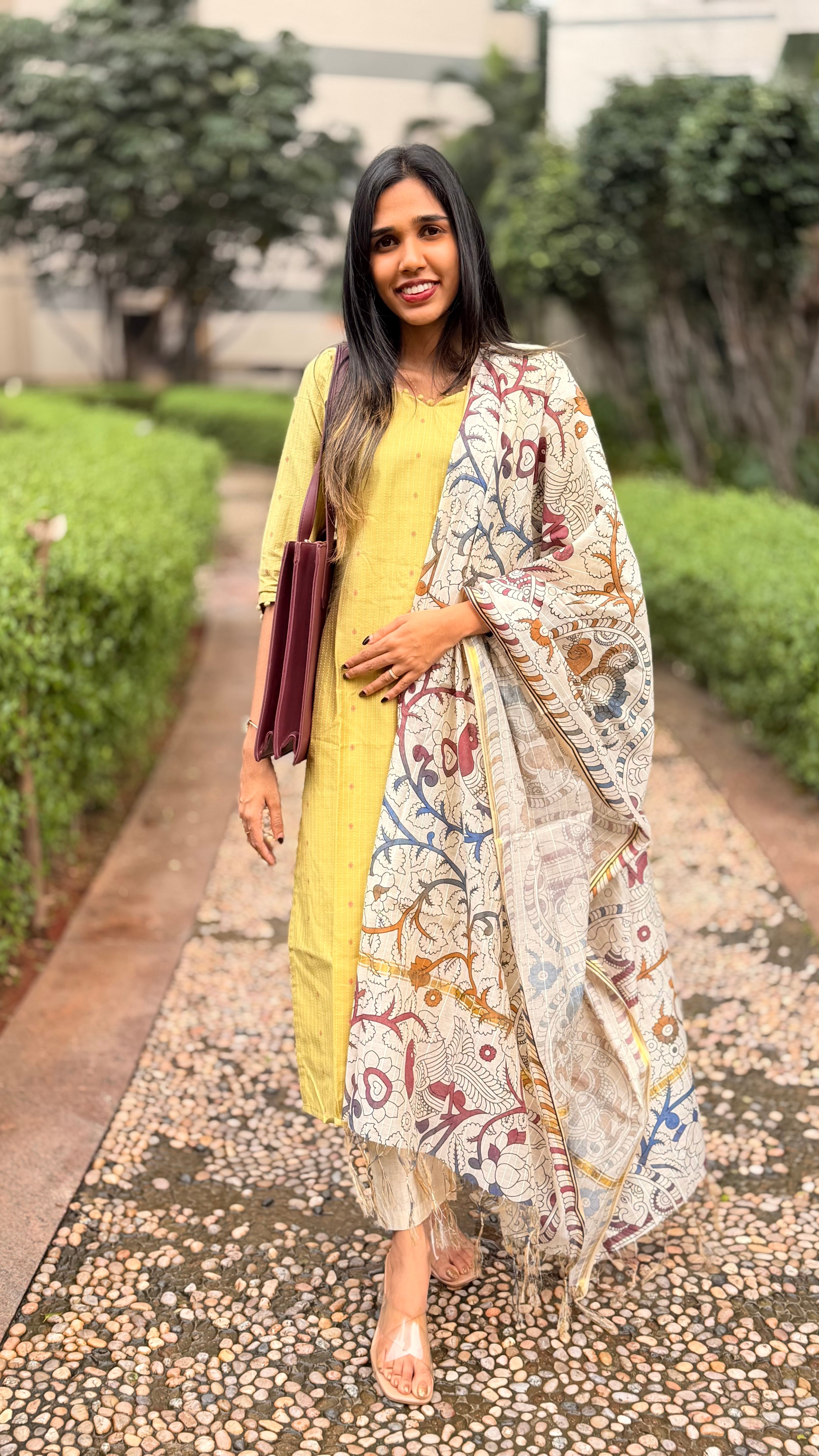 Lilly pastel green Kurthi set (with lining )