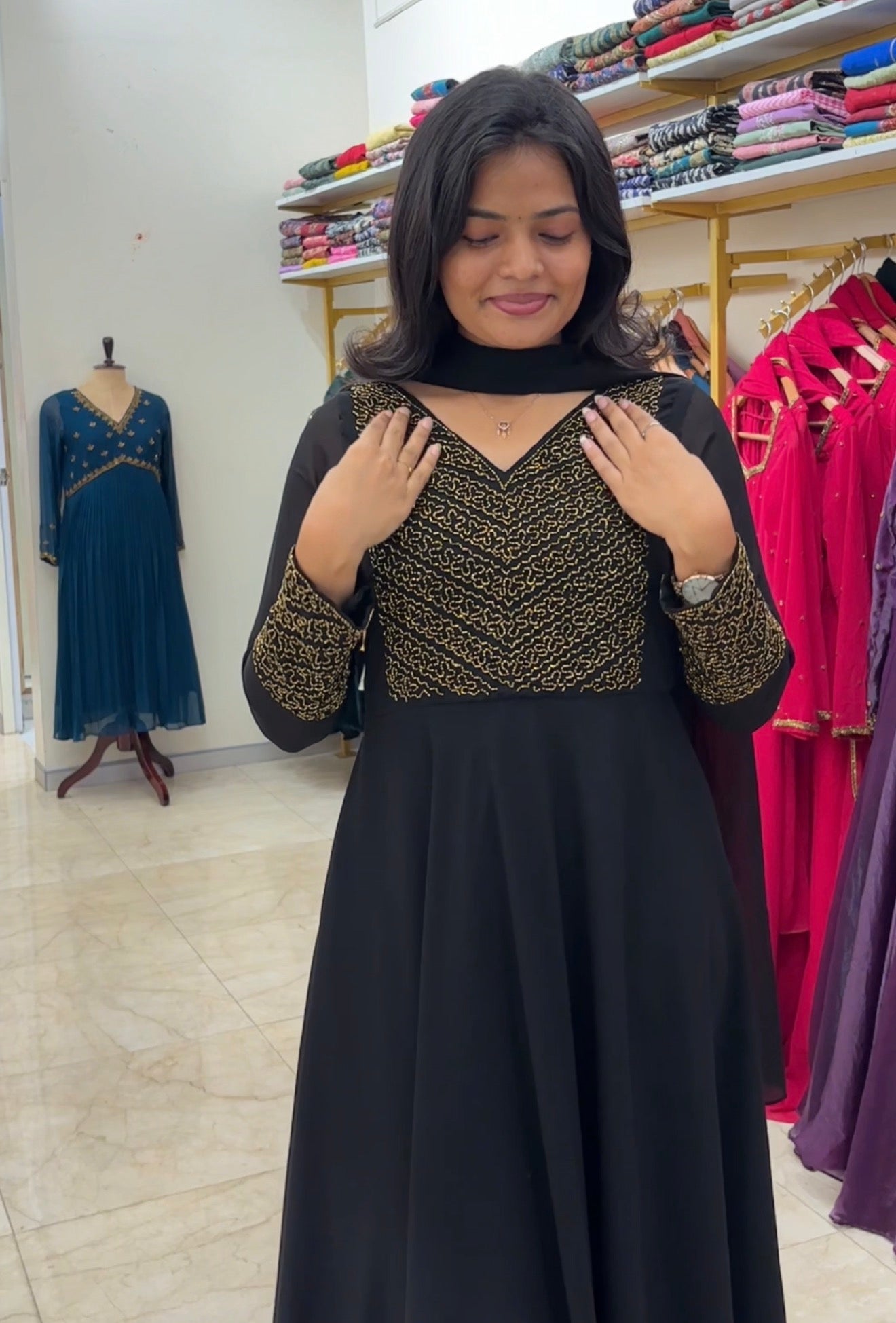 ISHIYA - GEORGETTE ANARKALI WITH DUPPATTA