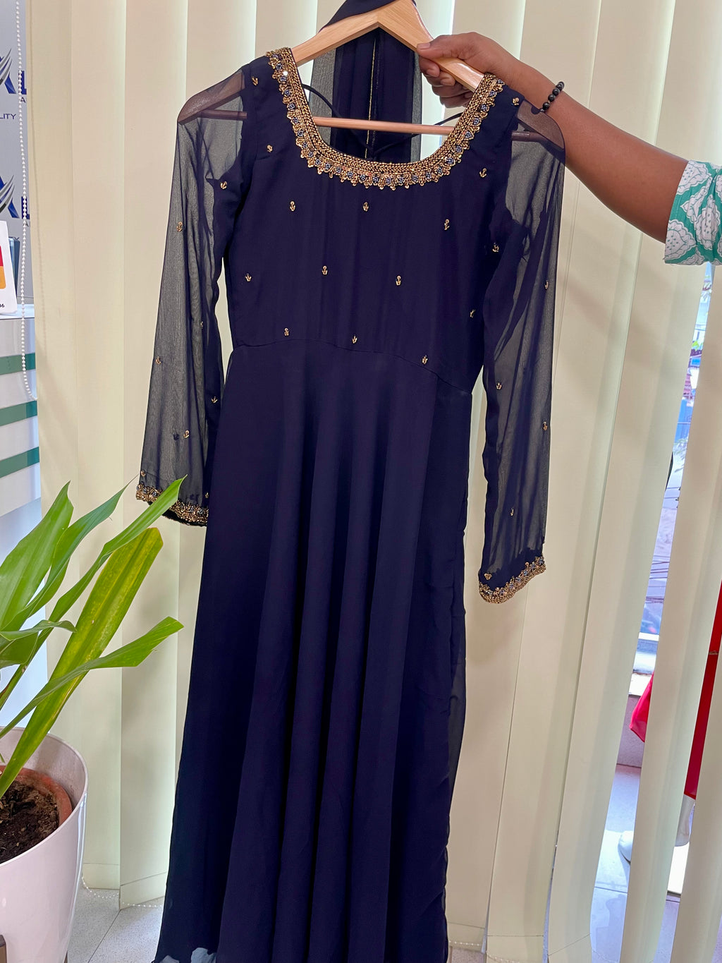 Akalya - GEORGETTE ANARKALI WITH DUPPATTA