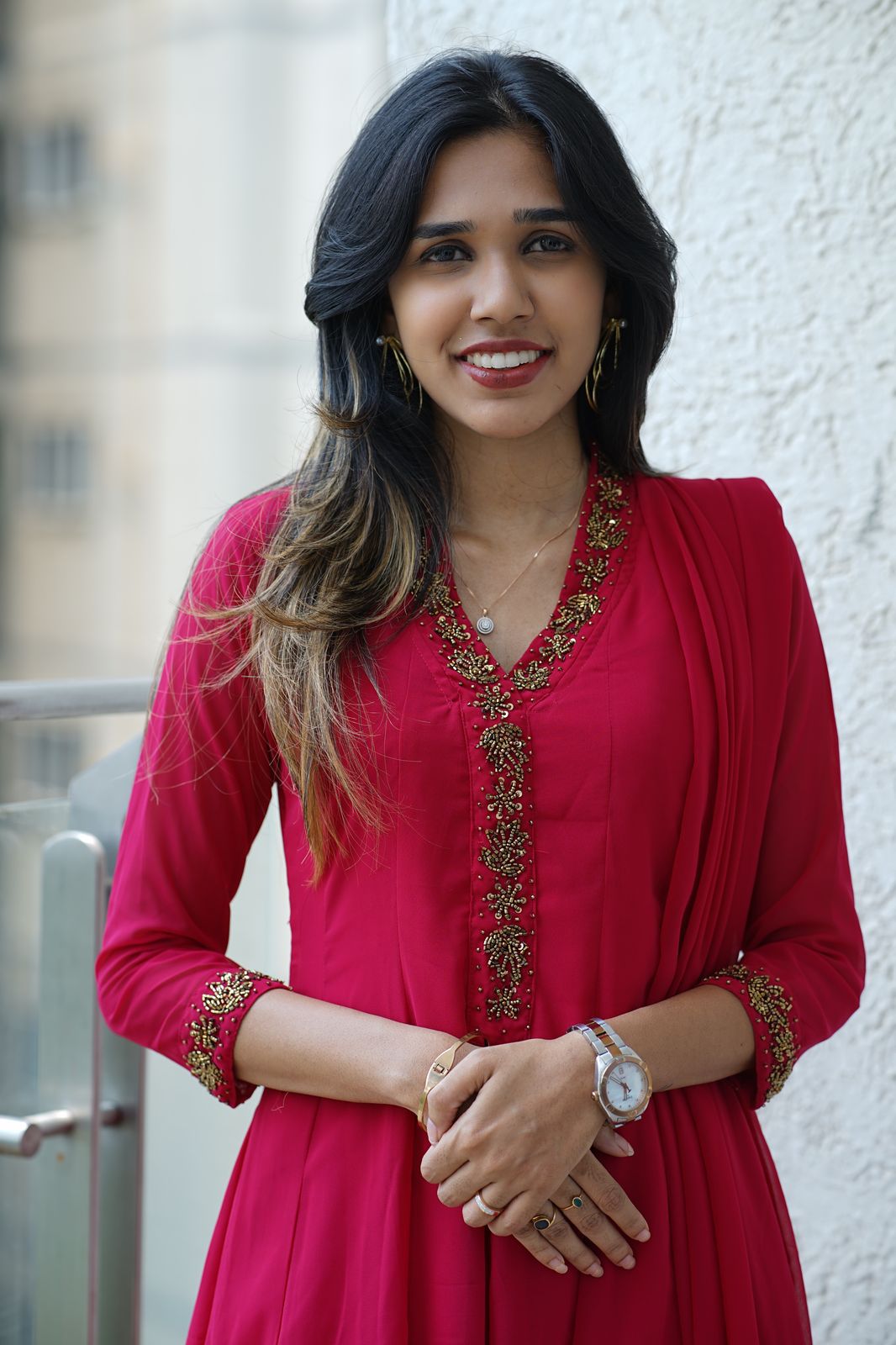NAVYA - GEORGETTE PANEL CUT ANARKALI WITH DUPPATTA
