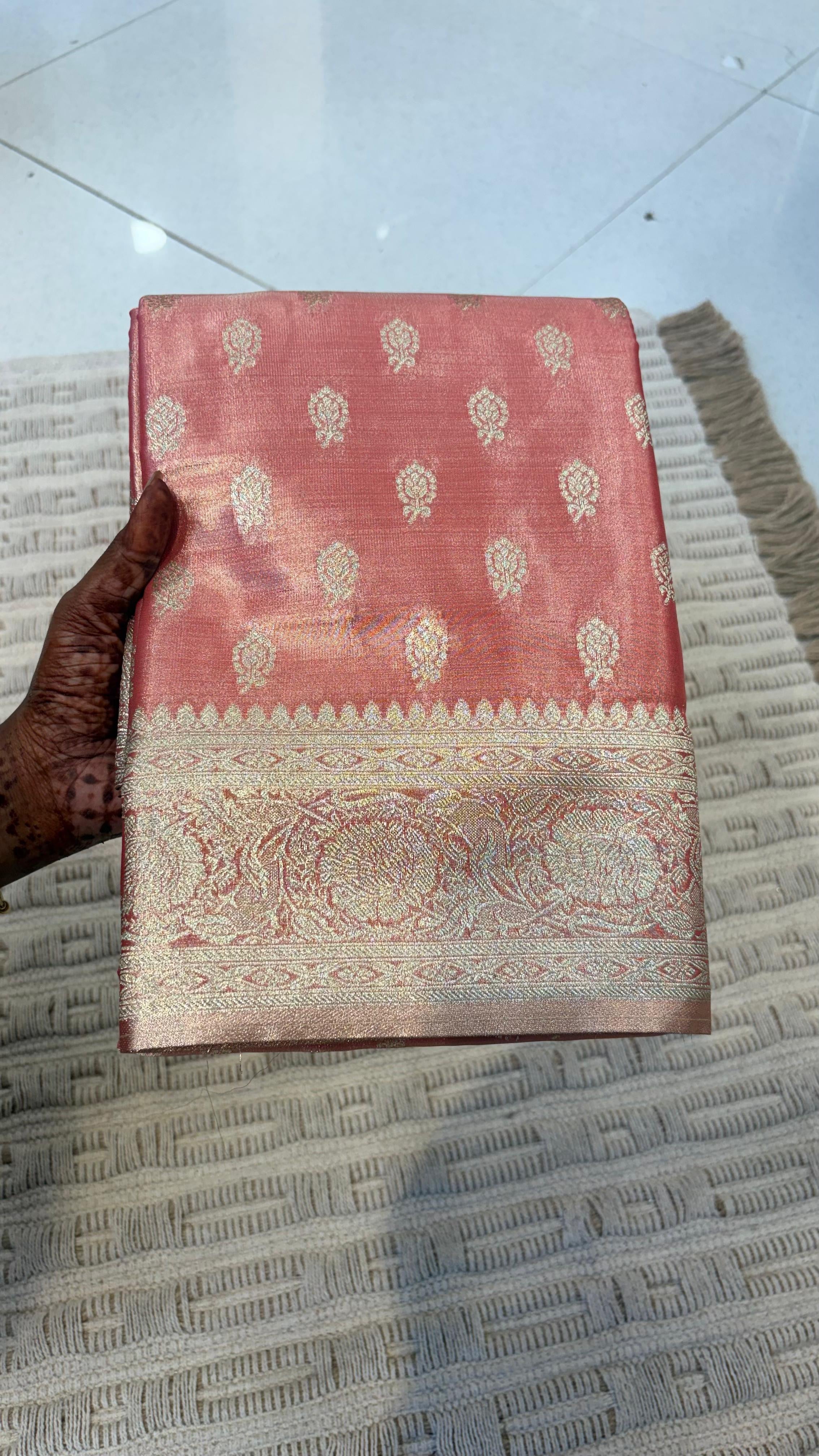 Luxe edition tissue sarees SLS102