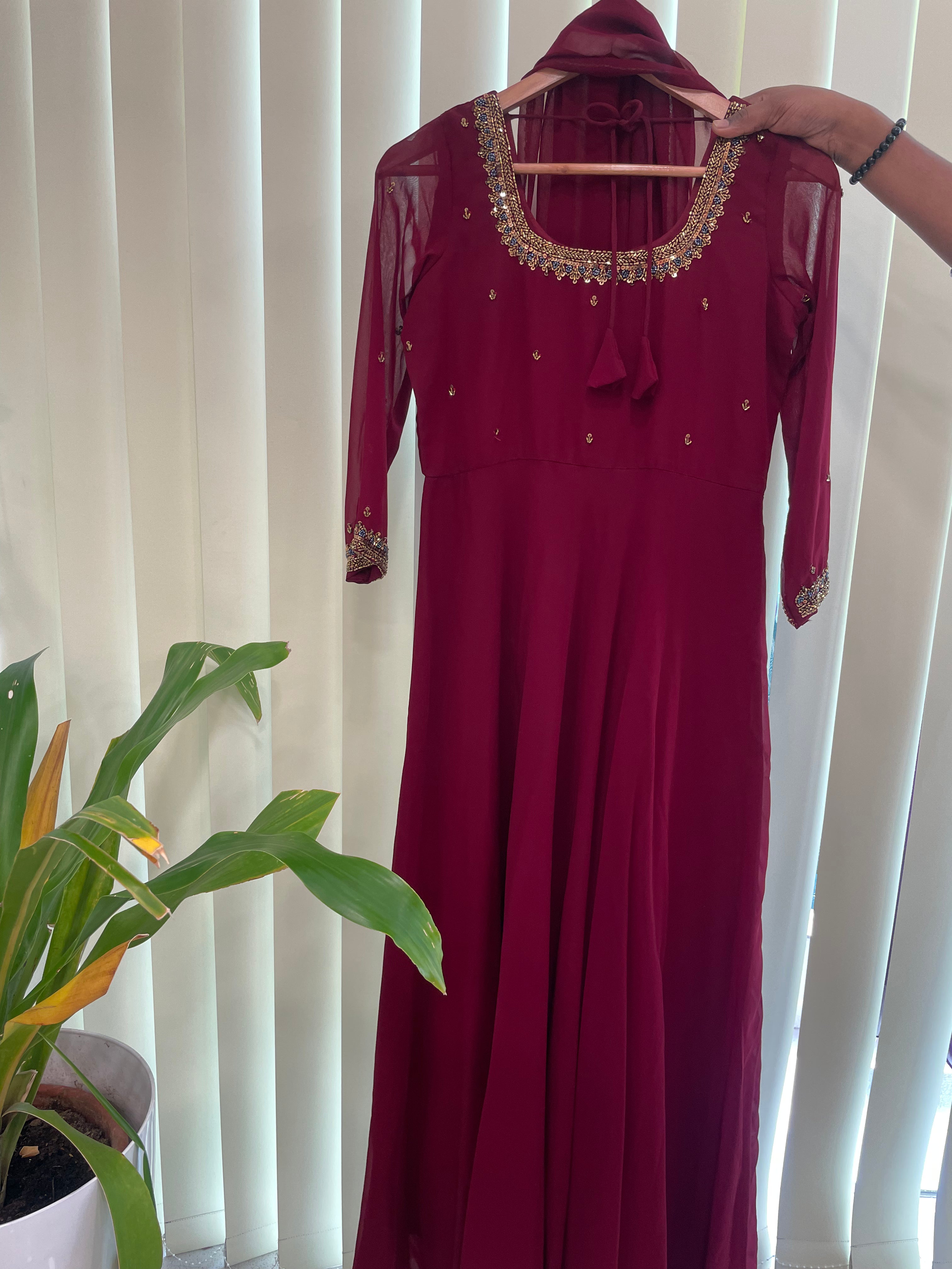 Akalya - GEORGETTE ANARKALI WITH DUPPATTA