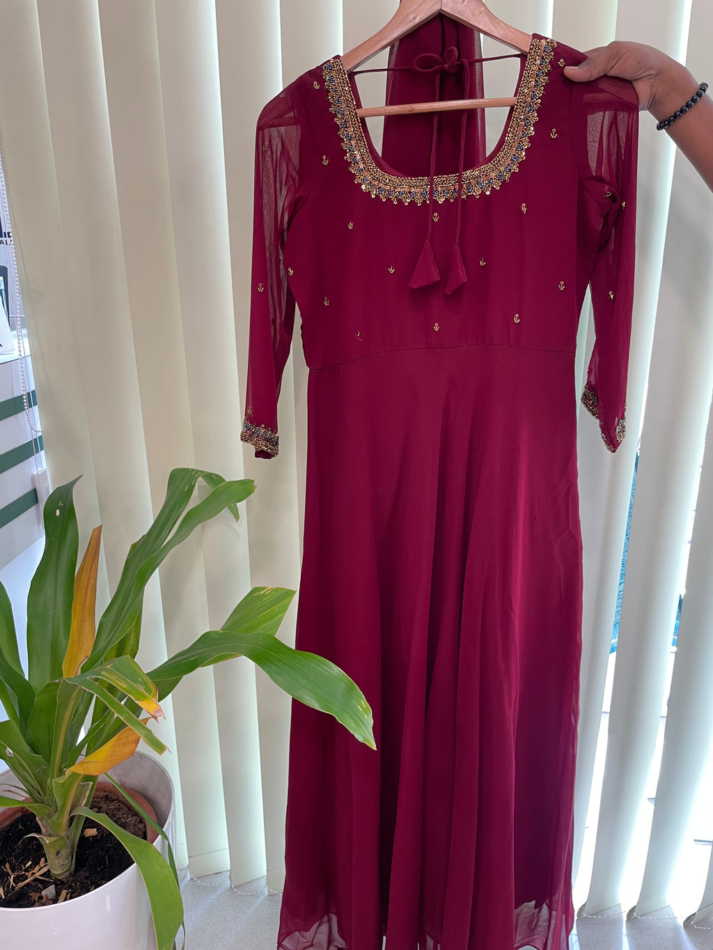 Akalya - GEORGETTE ANARKALI WITH DUPPATTA