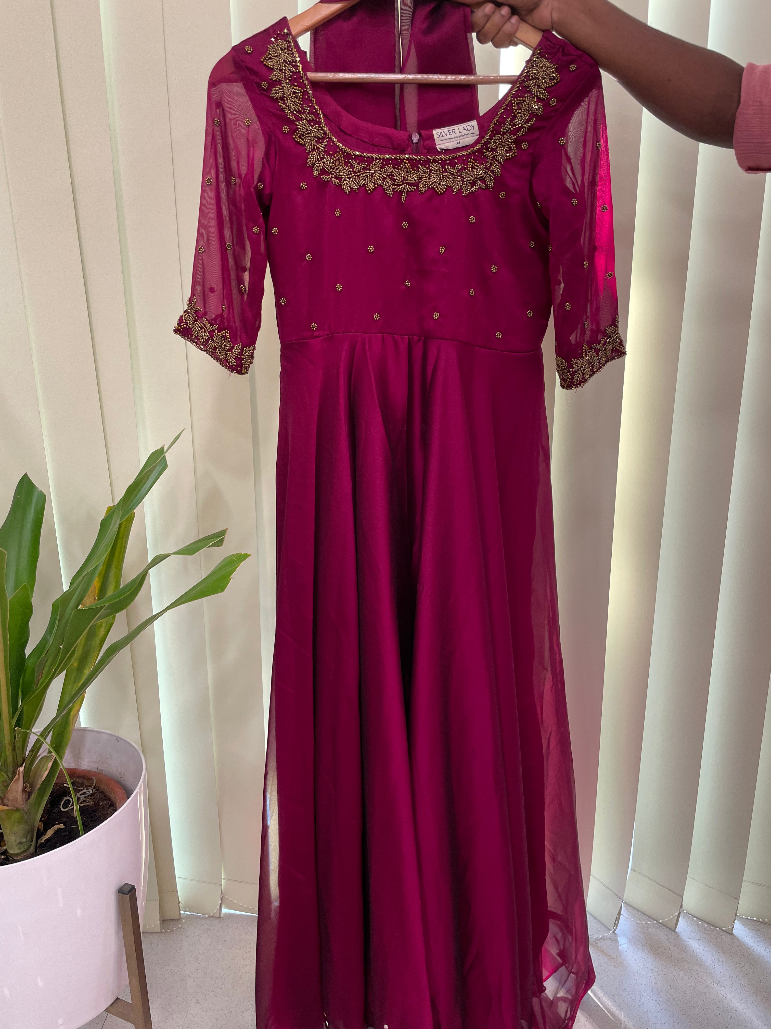 Kriti - SILKY GEORGETTE ANARKALI WITH DUPPATTA