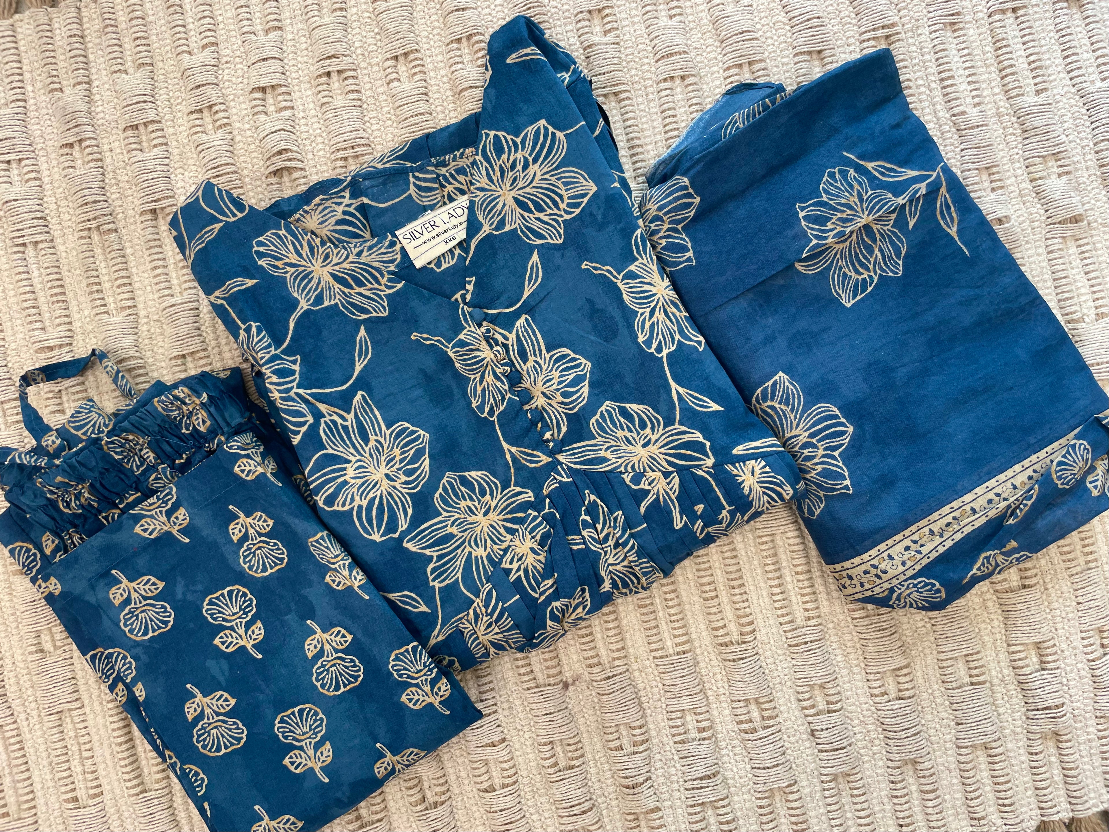 Cotton Aliya Cut Salwar Suit - SLAA01