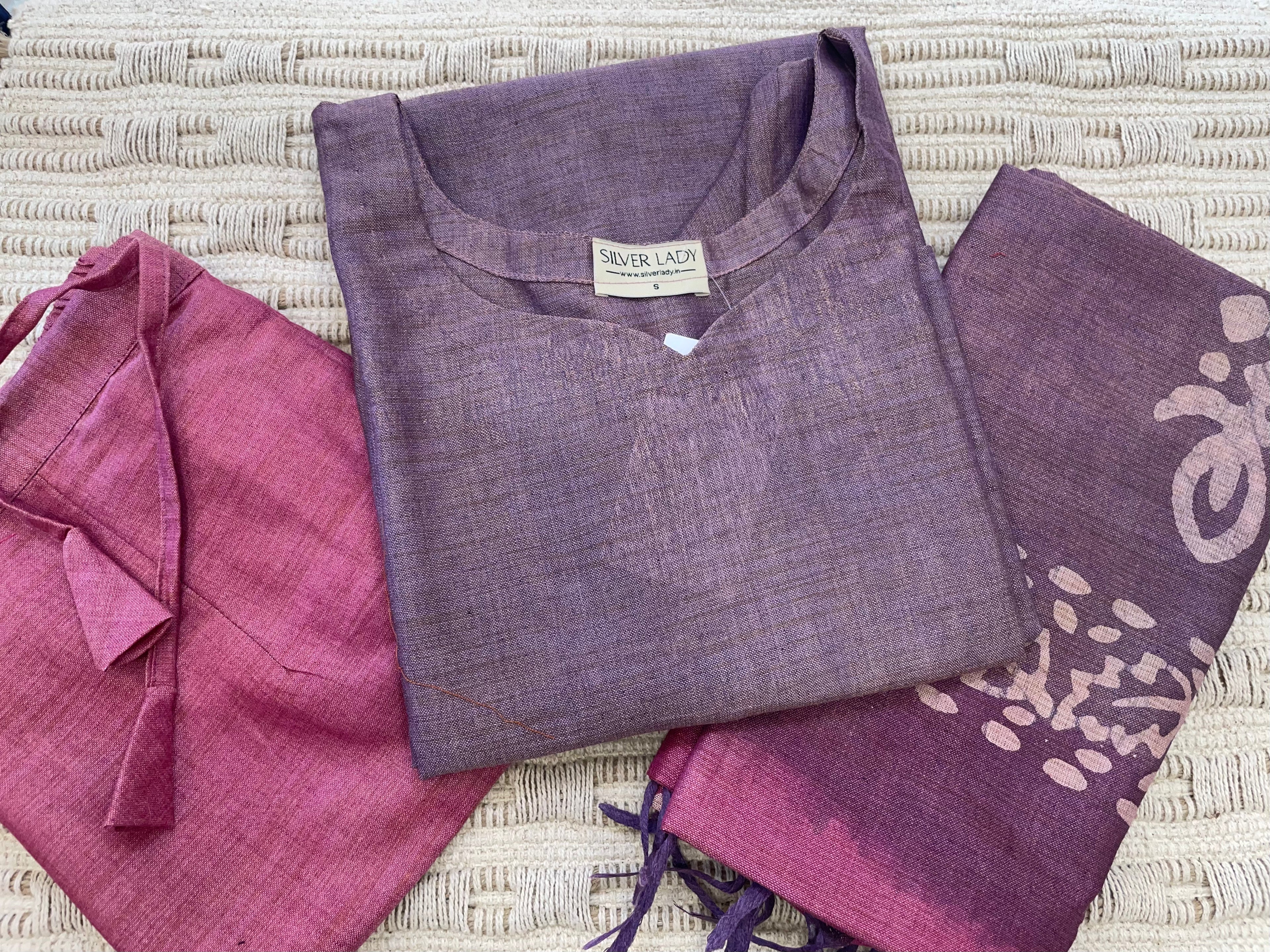 Bhatik Print Semi Tussar Salwar Suit - SLBK01