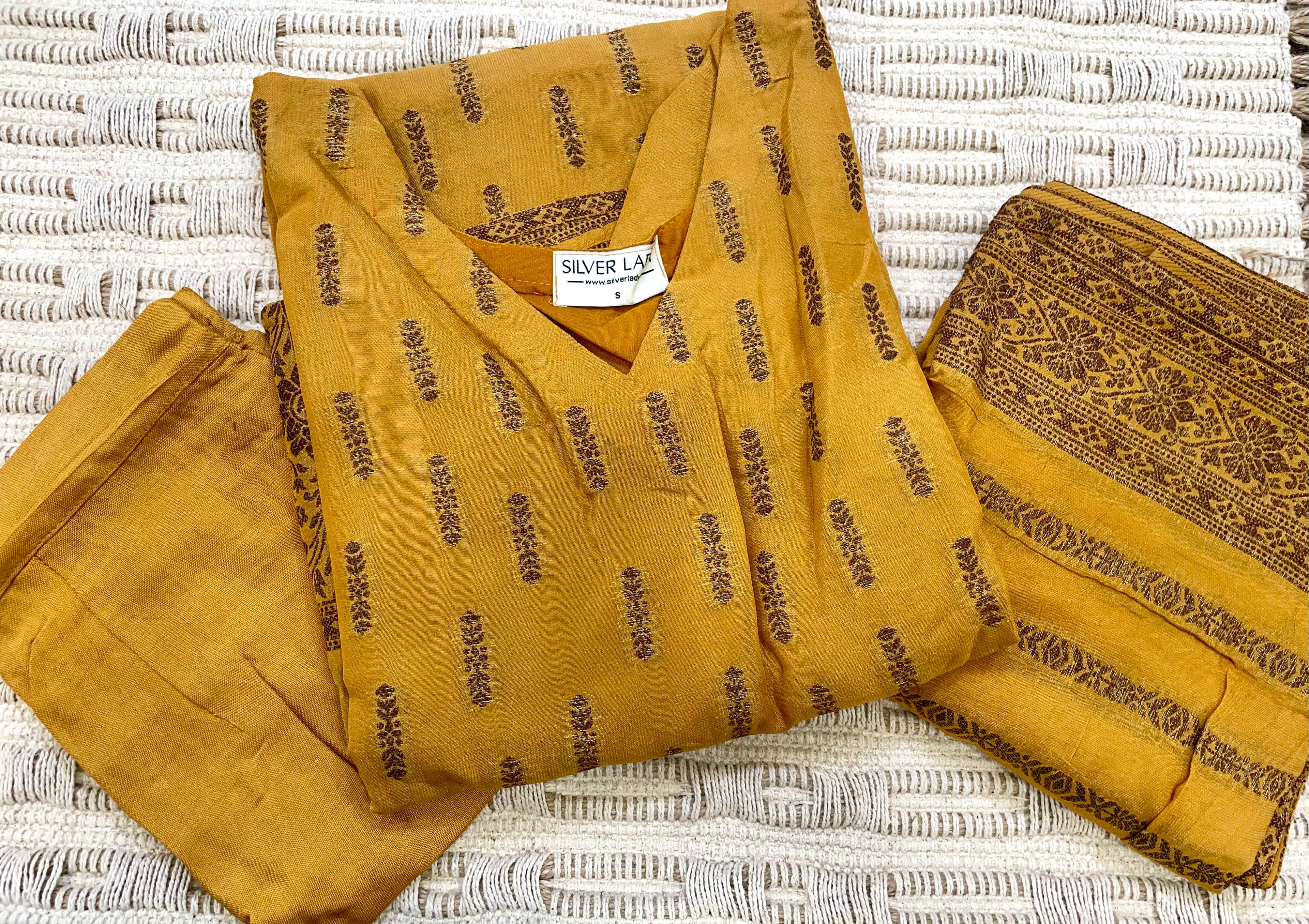 Semi Banarasi Salwar Set - SLO302