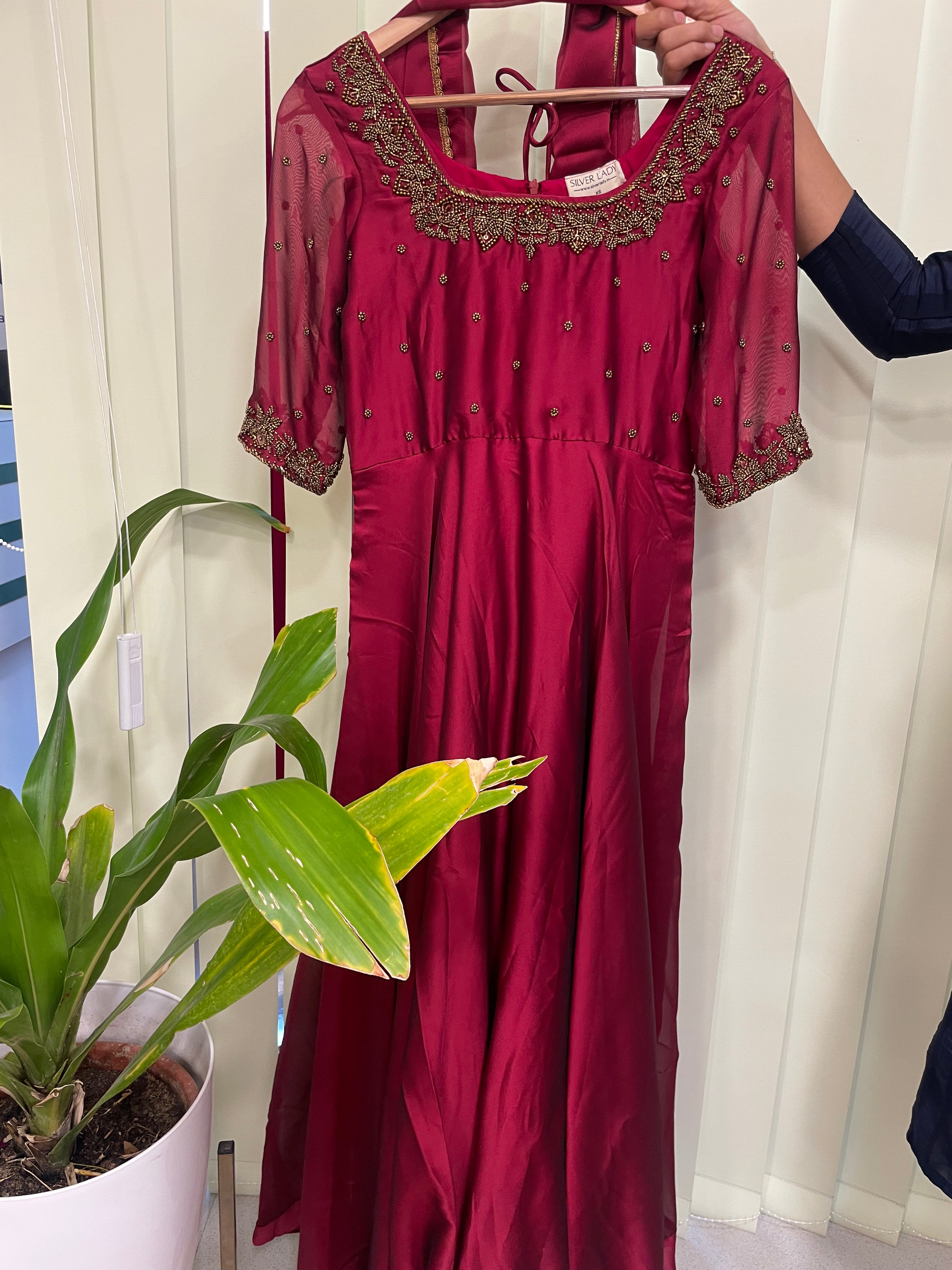 Kriti - SILKY GEORGETTE ANARKALI WITH DUPPATTA