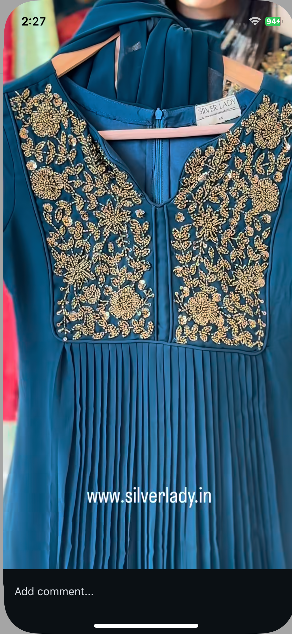 AVYA - GEORGETTE PLEATED ANARKALI WITH DUPPATTA