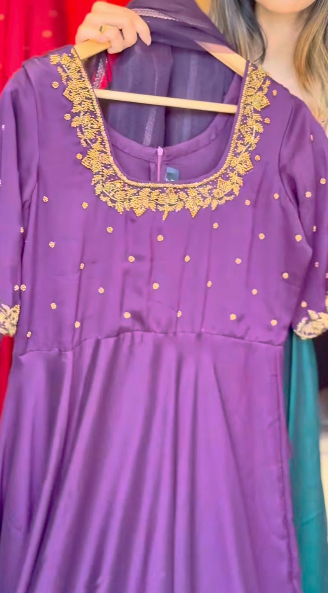 Kriti - SILKY GEORGETTE ANARKALI WITH DUPPATTA