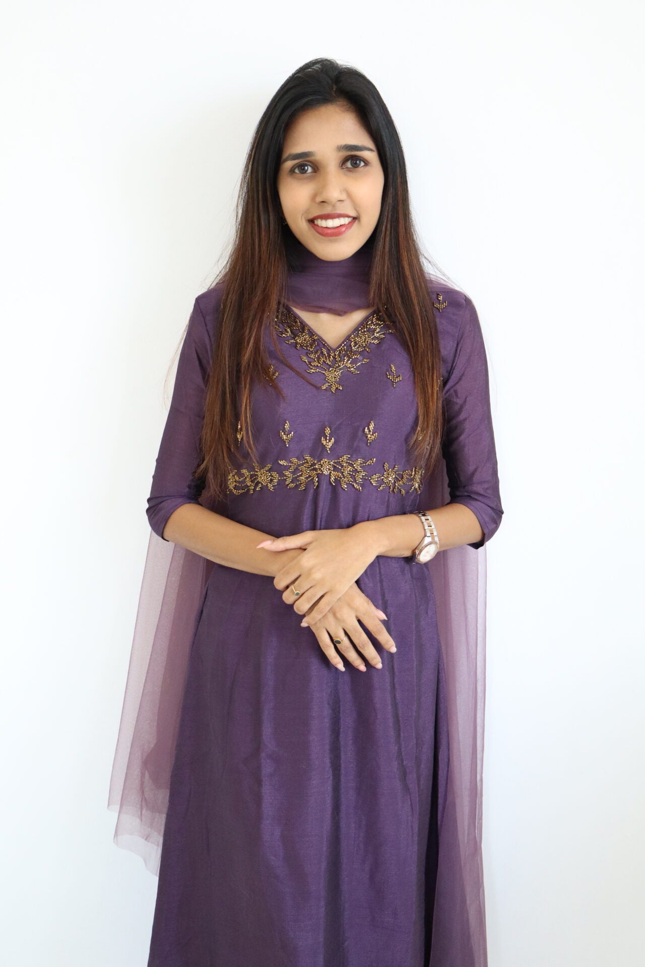 LUNA - GEORGETTE ANARKALI WITH PANT & DUPPATTA