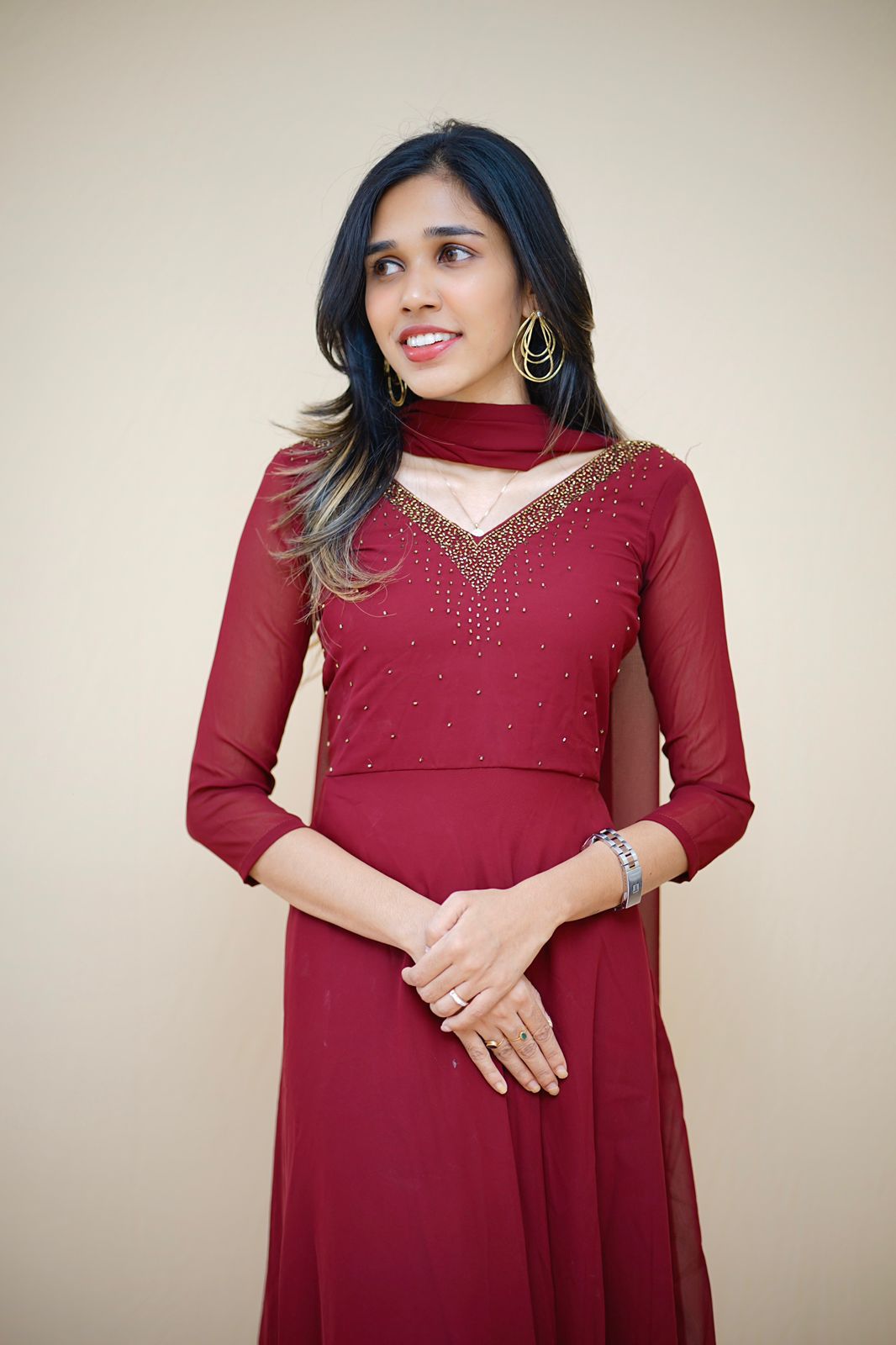 KAVYA - GEORGETTE ANARKALI AND DUPPATTA