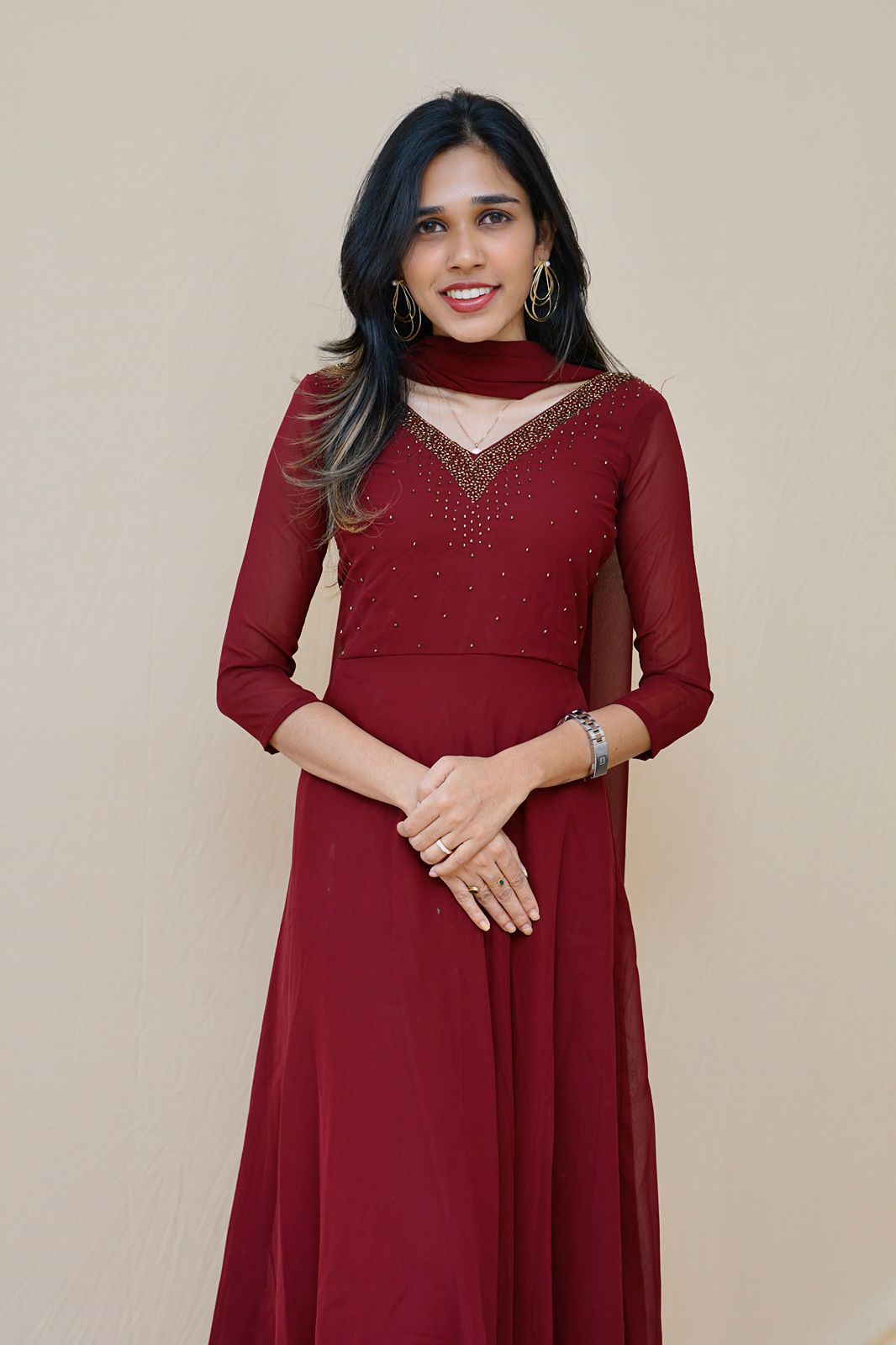 KAVYA - GEORGETTE ANARKALI AND DUPPATTA