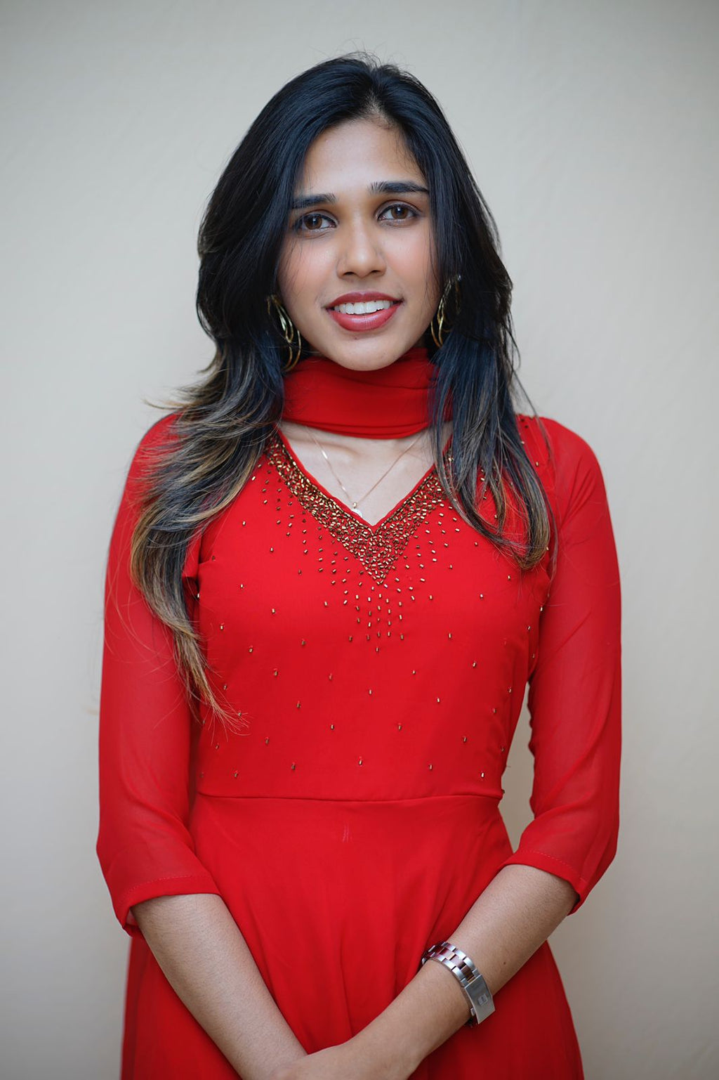 KAVYA - GEORGETTE ANARKALI AND DUPPATTA