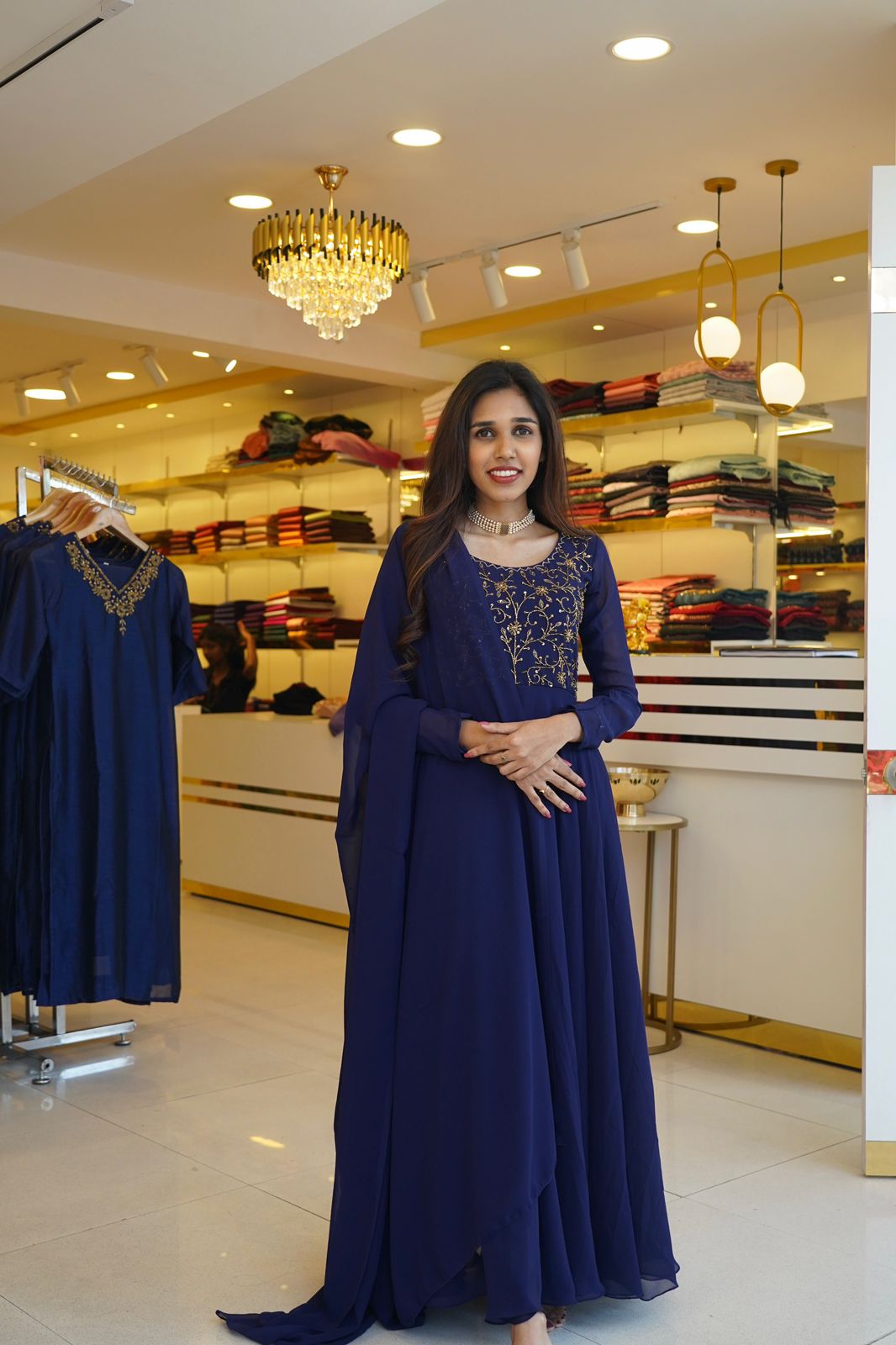 ZIYA - GEORGETTE ANARKALI WITH DUPPATTA