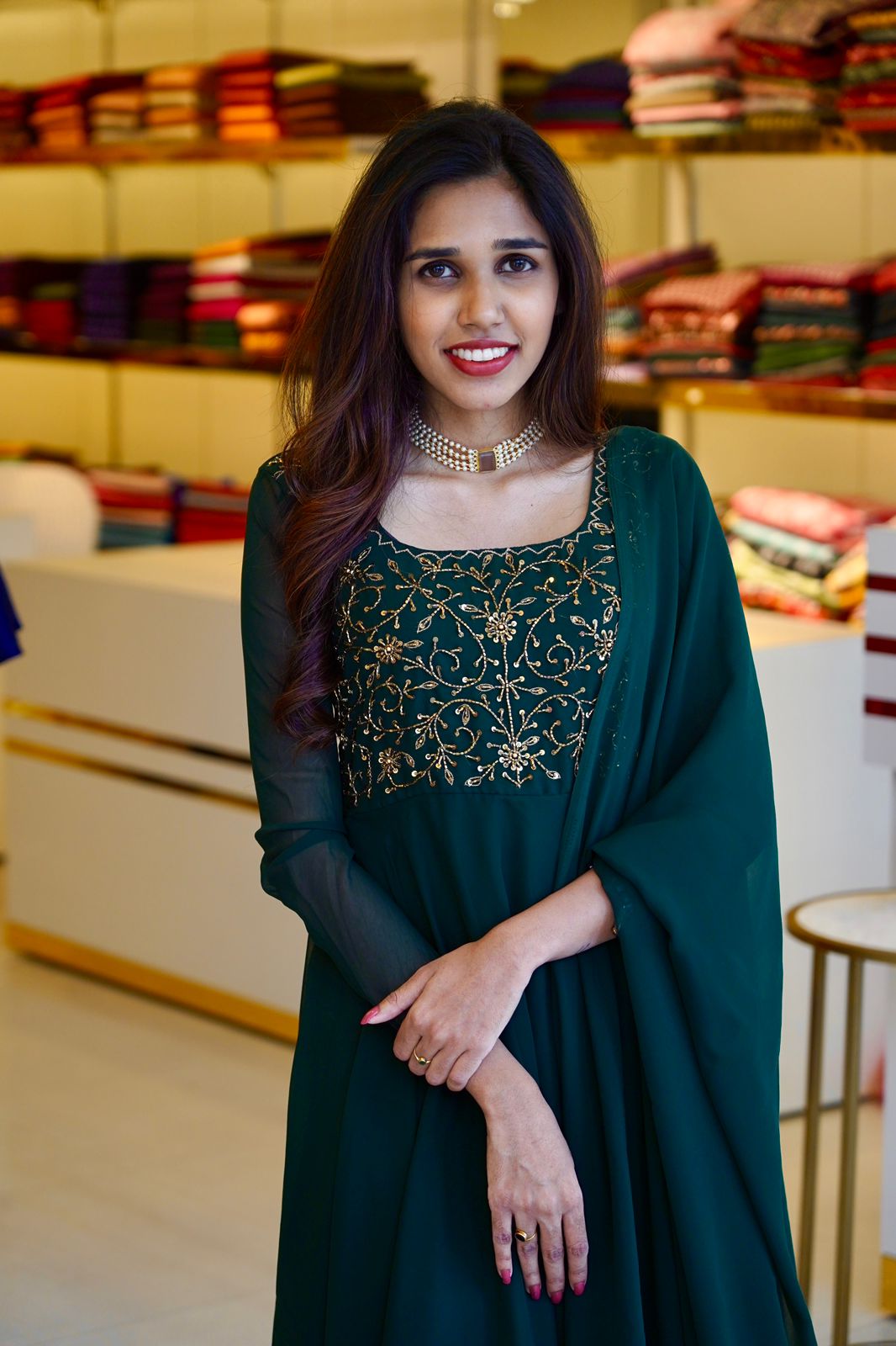ZIYA - GEORGETTE ANARKALI WITH DUPPATTA