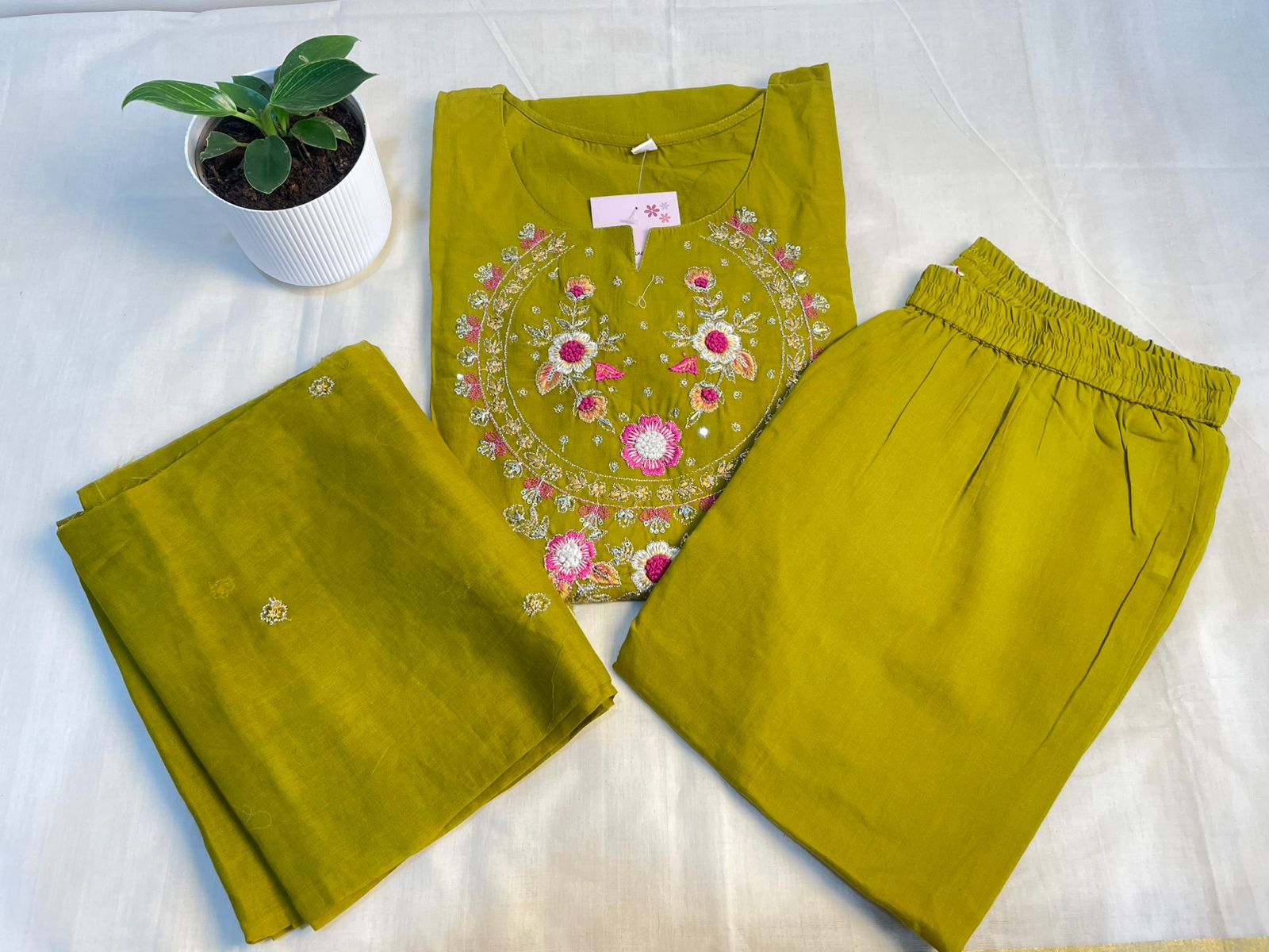 DAILY WEAR - THREE PIECE SALWAR SUIT WITH LINING