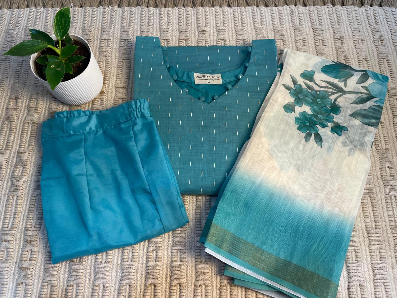 DAILY WEAR - THREE PIECE SALWAR SUIT WITH LINING