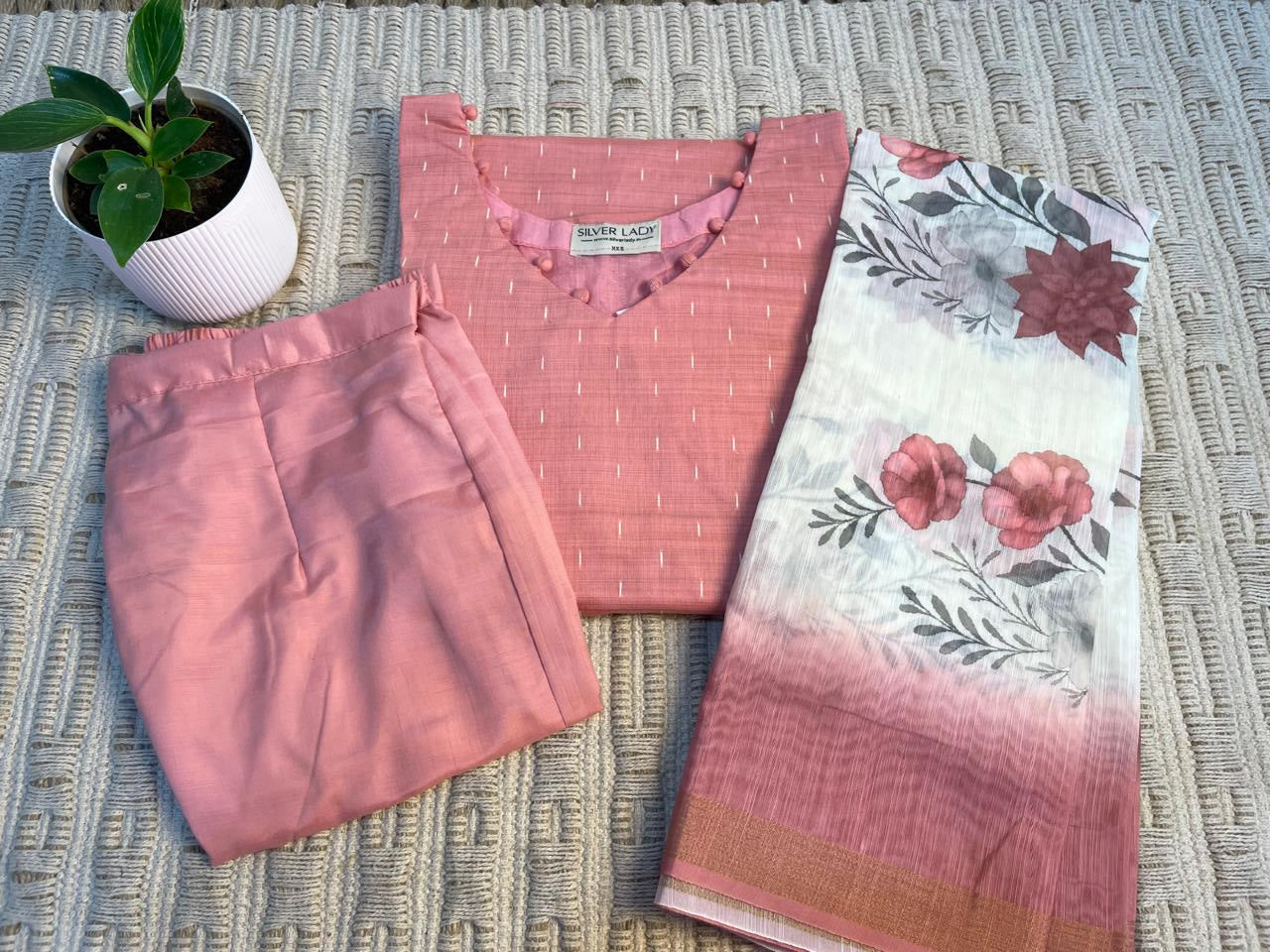 DAILY WEAR - THREE PIECE SALWAR SUIT WITH LINING