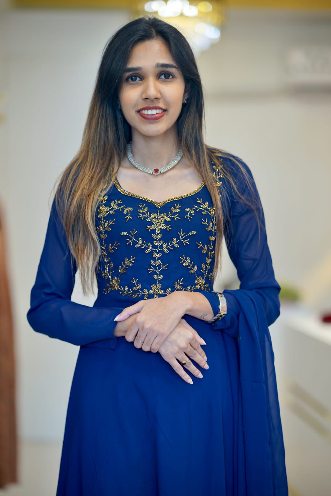 KRITHIKA - PLEATED ANARKALI AND DUPPATTA