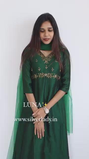 LUNA - GEORGETTE ANARKALI WITH PANT & DUPPATTA