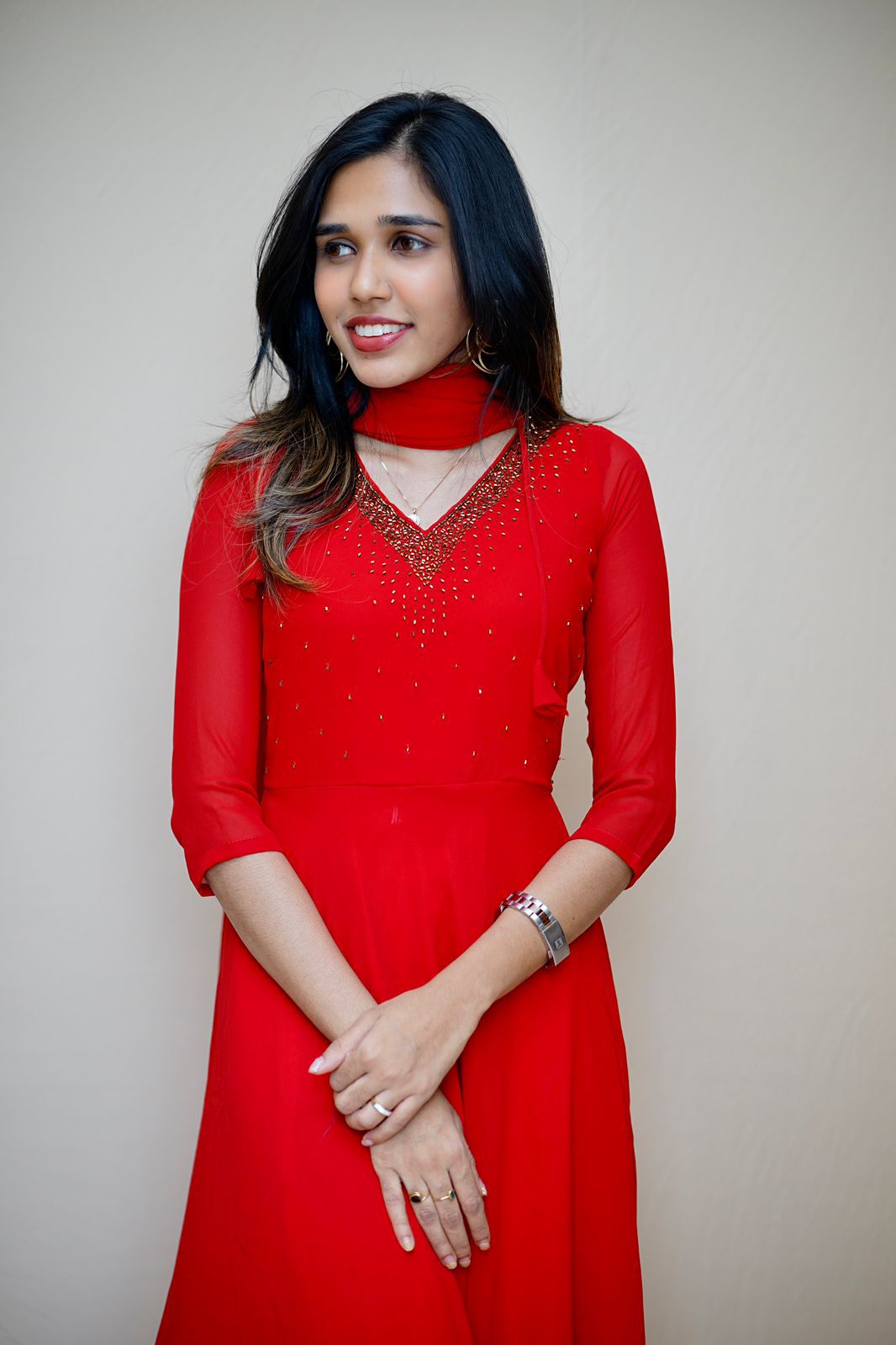 KAVYA - GEORGETTE ANARKALI AND DUPPATTA